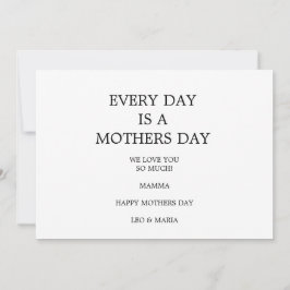 Skapa ditt eget Mors dag kort för anpassningsbar