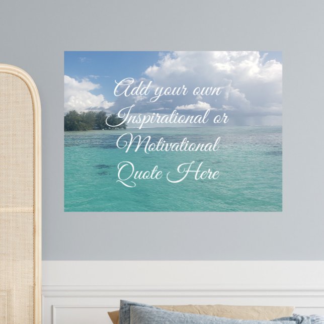 Skapa ditt eget motiv för att inspirera havet poster (Skapare uppladdad)