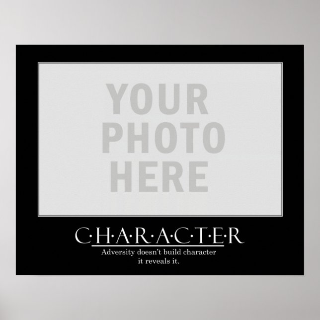 Skapa ditt eget motiv Poster - tecken (Framsidan)