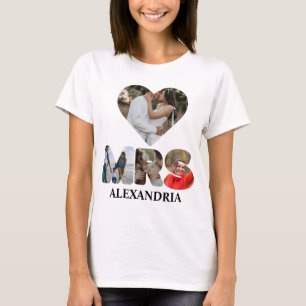Skapa ditt eget Mr. och Mrs. Photo Matching-par T Shirt