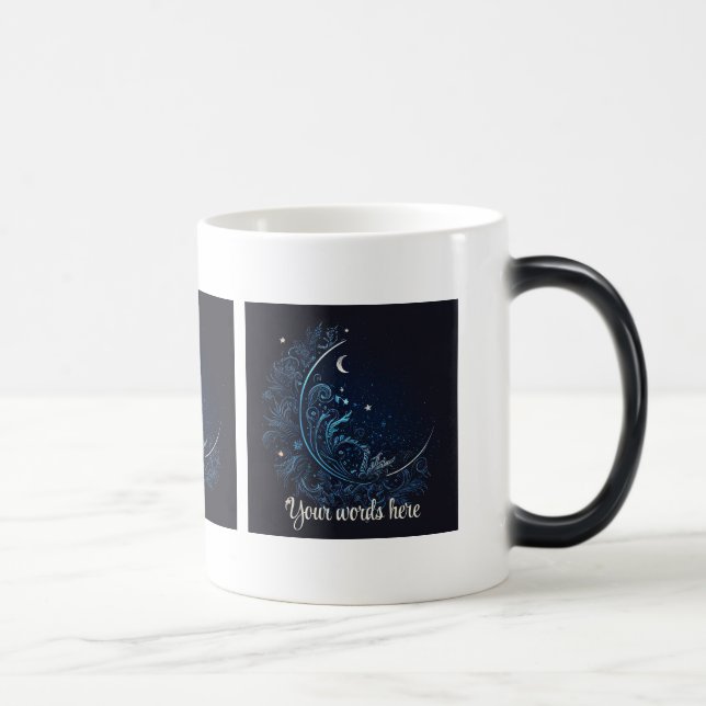 Skapa ditt eget Mystical Blue Måne Magisk Mugg (Höger)