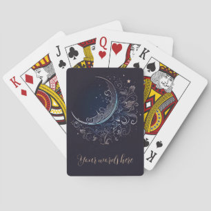 Skapa ditt eget Mystical Silver Måne Casinokort