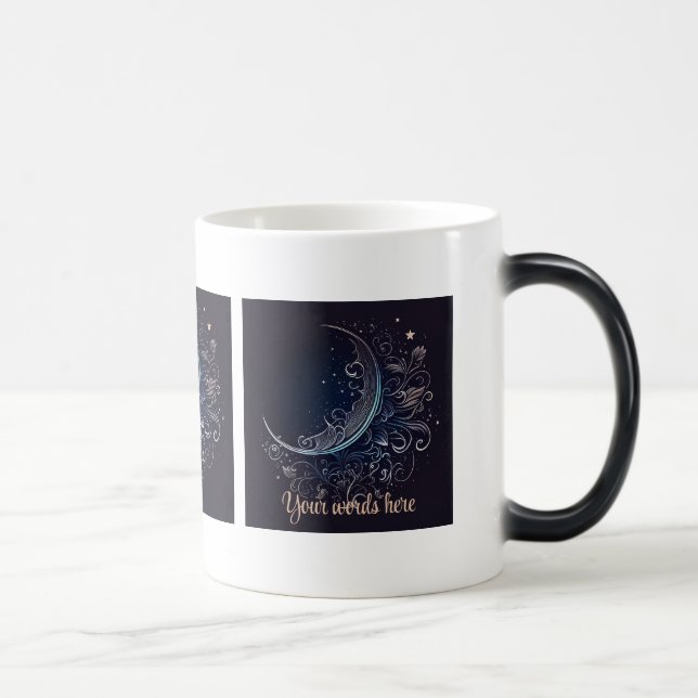 Skapa ditt eget Mystical Silver Måne Magisk Mugg (Höger)