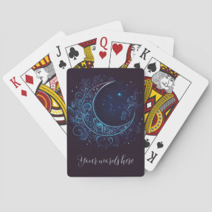 Skapa ditt eget mystiska filigree Måne Casinokort