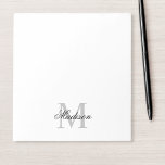 Skapa ditt eget namn, Monogram Calligraphy Black Anteckningsblock<br><div class="desc">Skapa egna anteckningsblock för personlig med ditt eget namn och monogram. Om du vill redigera den här designmallen redigerar du bara fälten som visas ovan. Du kan enkelt lägga till mer text eller bilder,  anpassa typsnitt och färg. Behandla dig själv eller gör perfekten till familj och vänner!</div>