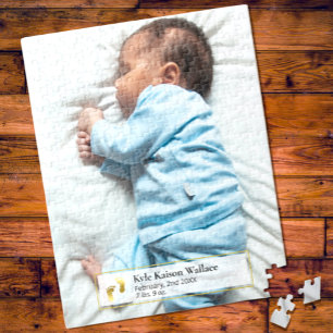 Skapa ditt eget nyfödda Baby Photo Jigszawa Puzzle Pussel