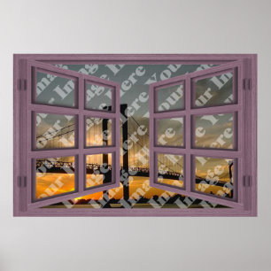 Skapa ditt eget öppna fönster för 6-fönsterruta fö poster