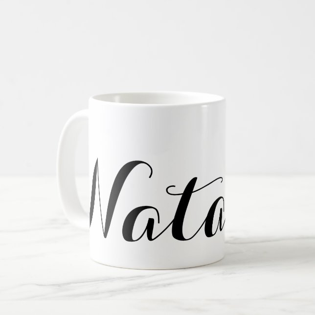 Skapa ditt eget Personlig - Anpassat namn Kaffemugg (Framsida vänster)
