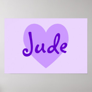 Skapa ditt eget Personlig Lila Heart Poster