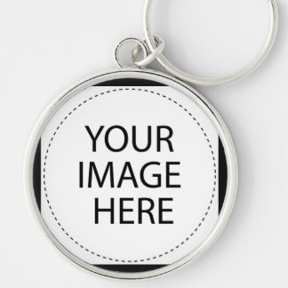 Skapa ditt eget: Planlägg din egna beställnings- Rund Silverfärgad Nyckelring