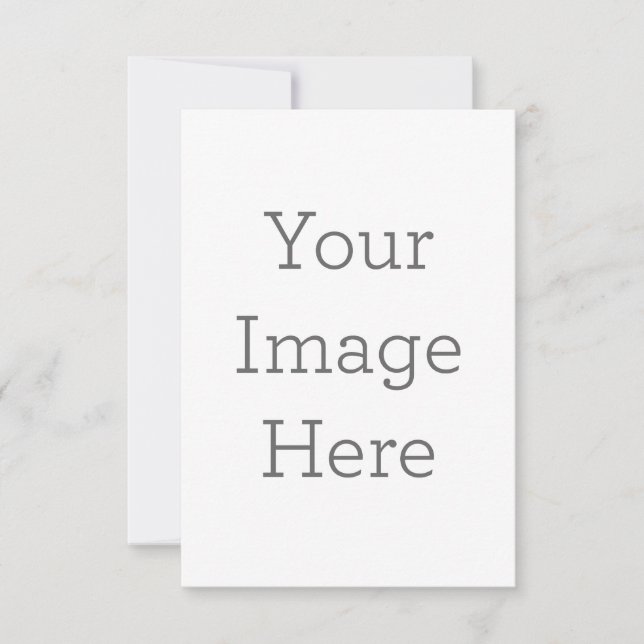 8,9 x 12,7 cm Platt Save The Date-kort (Framsida)
