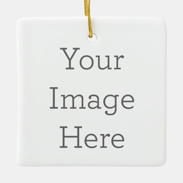 Keramiskt fyrkantigt prydnad (Framsida)