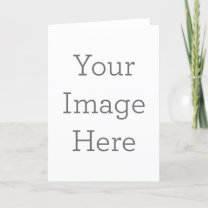 Skapa ditt eget Porträtt 5" x 7"-julkort Helgkort