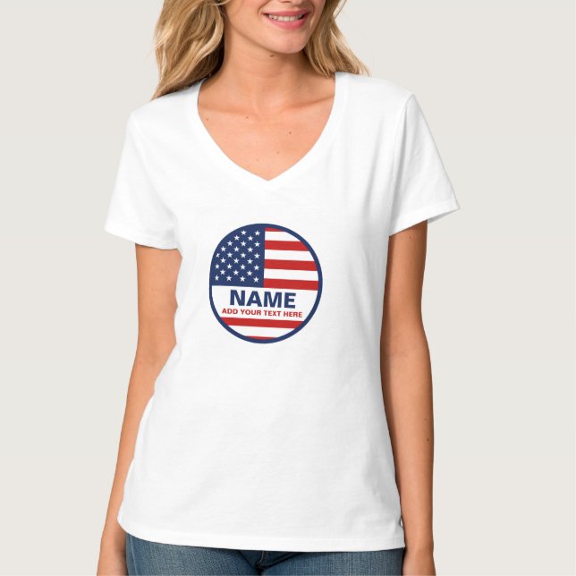 Skapa ditt eget presidentval i USA T Shirt (Framsida)