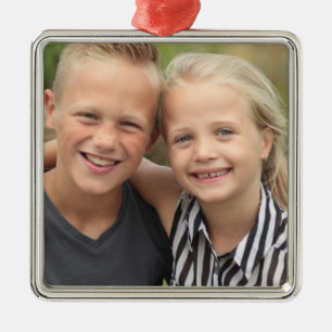 Skapa ditt eget prydnadsföremål för Photo Premium Julgransprydnad Metall