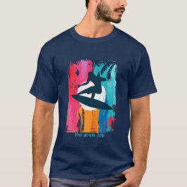 Skapa ditt eget Retro Art Tropical Sunset T Shirt