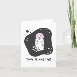 Skapa ditt eget Retro-julljus Helgkort