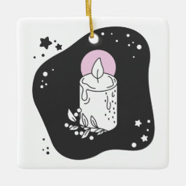 Skapa ditt eget Retro-julljus Julgransprydnad Keramik