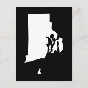 Skapa ditt eget Rhode Island-flyttningsmeddelande Vykort