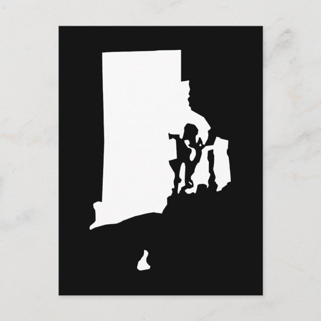 Skapa ditt eget Rhode Island-flyttningsmeddelande Vykort (Framsida)