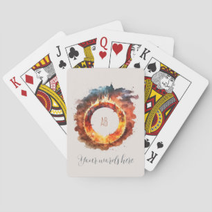 Skapa ditt eget Ring vid brand Casinokort