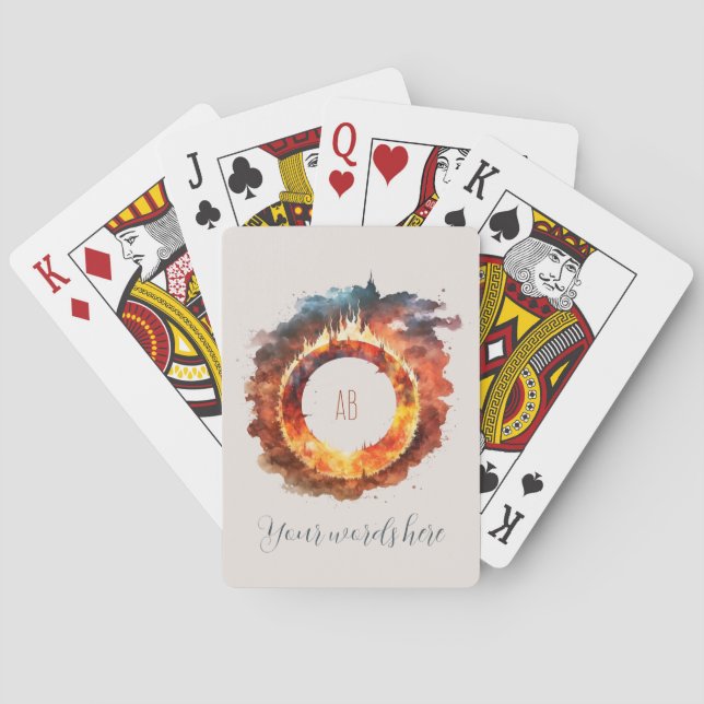 Skapa ditt eget Ring vid brand Casinokort (Baksidan)