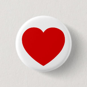 Skapa ditt eget röda hjärta Valentines day Knapp