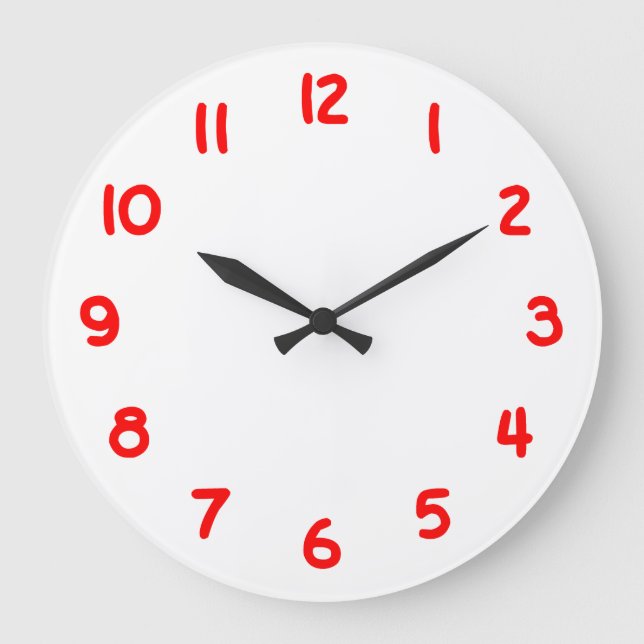 Skapa ditt eget röda nummer stor klocka (Framsida)