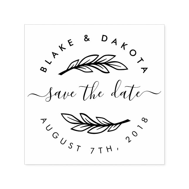 Skapa ditt eget roliga Anpassningsbar Modern Spara Självfärgande Stämpel (Design)