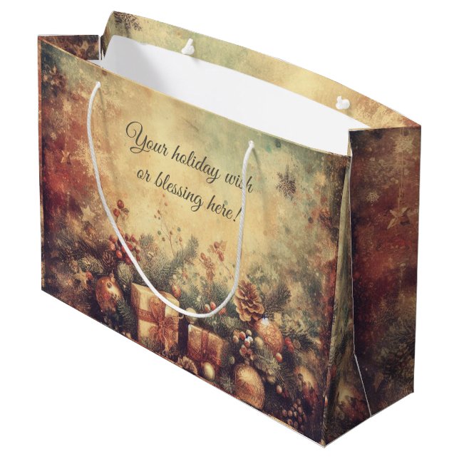 Skapa ditt eget romantiska Julklapp & Gräs (Baksidan Vinklad)