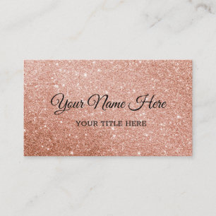 Skapa ditt eget Rosa Glitter Affärskort Visitkort