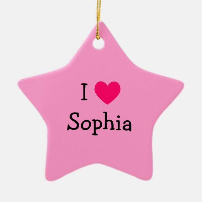 Skapa ditt eget Rosa Heart Flicka Photo Julgransprydnad Keramik (Framsidan)