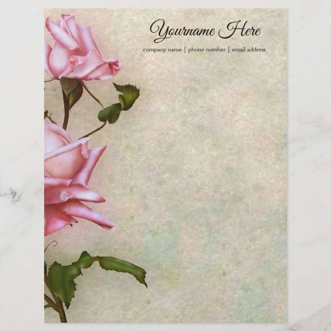 Skapa ditt eget Rosa ros (Framsida)