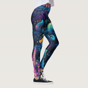 Skapa Ditt Eget Rosa Slott Sagorike Blått Leggings