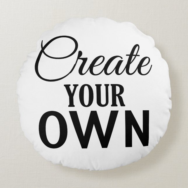 Skapa ditt eget rund kudde (Framsidan)