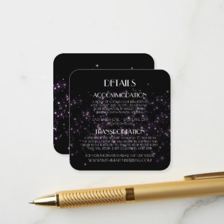 Skapa Ditt Eget Rymdglitter på Svarta Detaljer Tilläggskort