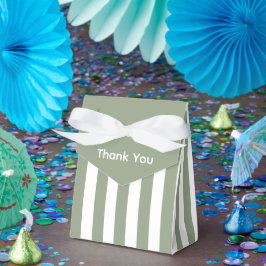 Skapa Ditt Eget Salviagröna och Vitt Randiga Mönst Presentaskar