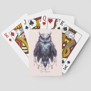 Skapa ditt eget sejeweled Uggla Casinokort