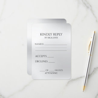 Skapa ditt eget Silver Grått OSA Kort