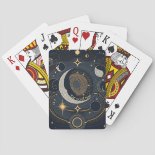 Skapa ditt eget Silver & Guld Celestial Lunar Casinokort