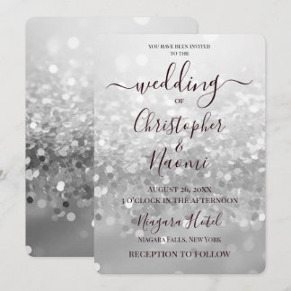 Skapa Ditt Eget Silverglitter Inbjudningar