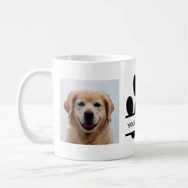 Skapa ditt eget snygga utskriftsfoto för Paw-Hund Kaffemugg (Vänster)