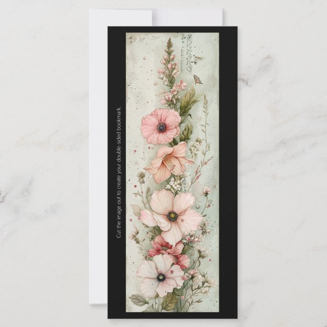 Skapa ditt eget Soft Rosa Gladiolus-bokmärkskort (Framsida)
