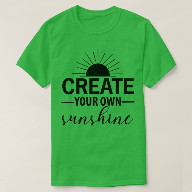 Skapa ditt eget solljus t shirt (Design framsida)