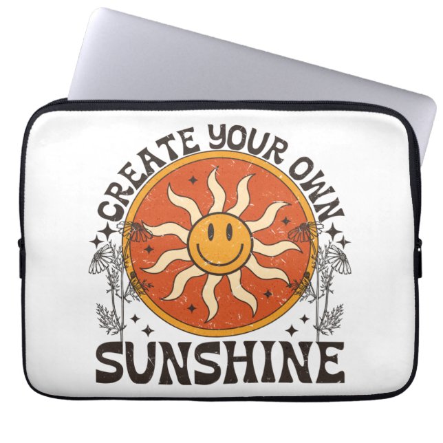 Skapa ditt eget solsken Laptop sleeve (Framsidan)