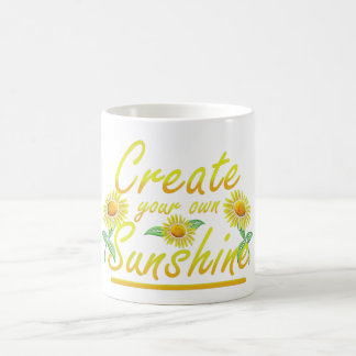 skapa ditt eget solsken med denna inspirerande kaffemugg