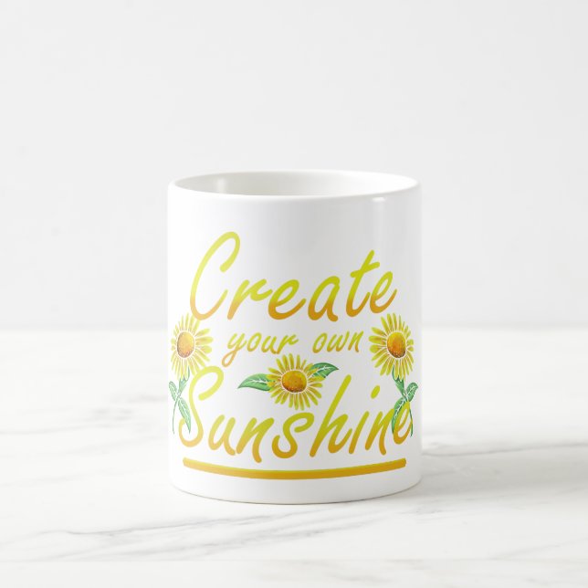 skapa ditt eget solsken med denna inspirerande kaffemugg (Center)
