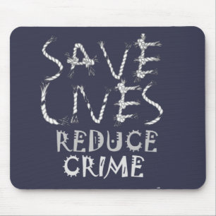 Skapa ditt eget Spara Lives Reduction Crime Musmatta