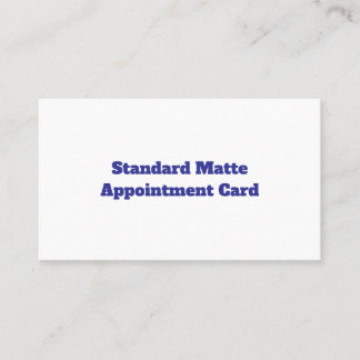 Skapa ditt eget standard matte avtalskort tidsbeställning kort