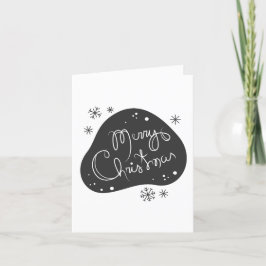 Skapa ditt eget svarta och vita God jul Helgkort